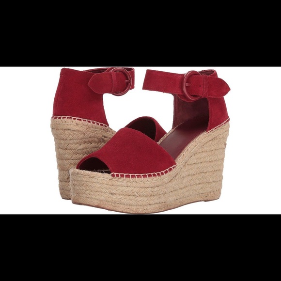 Marc Fisher Red Suede alida shoes - Picture 1 of 2